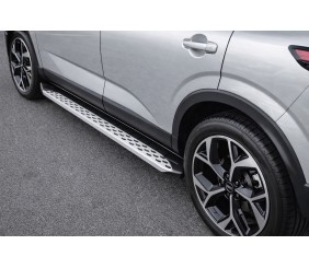 Бокові пороги Shining V1 (2 шт., Алюміній) для Nissan Qashqai 2021- рр