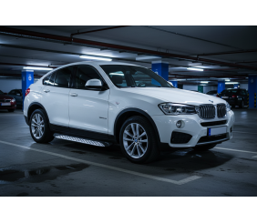 Бокові пороги Shining V1 (2 шт., Алюміній) для BMW X4 F26 2014-2018 рр