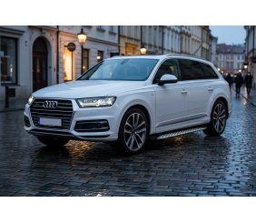 Бокові пороги Shining V1 (2 шт., Алюміній) для Ауди Q7 2015- рр