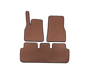 Килимки EVA (2021-2026, Коричневий) для Tesla Model S 2012- рр