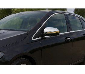 Накладки на дзеркала (2 шт, нерж.) для Mercedes B-class W247 2019- рр