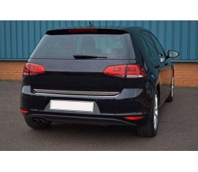 Кромка багажника HB (нерж) OmsaLine - Італійська нержавійка для Volkswagen Golf 7/E-Golf 2012-2020 рр