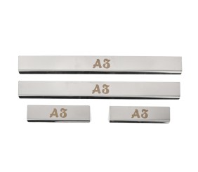 Накладки на пороги (4 шт, нерж) для Ауди A3 2012-2020 рр