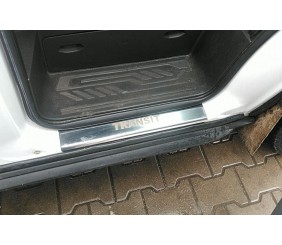 Накладка на пороги (2 шт, нерж) для Ford Transit 2014- рр