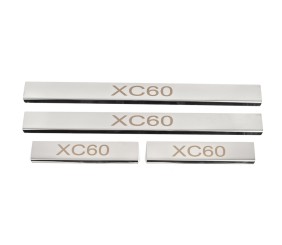 Накладка на пороги (4 шт, нерж) для Volvo XC60 2017- рр