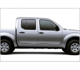 Молдини на двері (4 шт, нерж) для Nissan Navara 2006-2015 рр