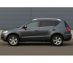 Окантовка вікон (4 шт, нерж.) для Geely Emgrand X7 2011- рр