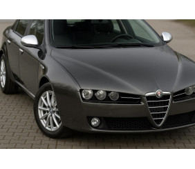 Накладки на дзеркала (2 шт, нерж.) Carmos для Alfa Romeo 159 2005-2011 рр