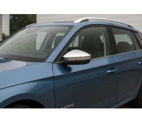 Накладки на дзеркала (2 шт, нерж.) Carmos для Skoda Kamiq 2019- рр