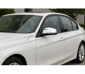 Накладки на дзеркала (2 шт, нерж.) Carmos для BMW 3 серія F30/F31 2012-2019 рр