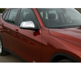 Накладки на дзеркала (2 шт, нерж.) Carmos для BMW X1 E84 2009-2015 рр