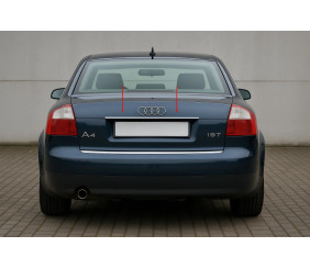 Накладка над номером (Carmos. нерж.) V-2 для Ауди A4 B6 2000-2004 рр