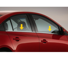 Зовнішня окантовка стекол (Sedan, 4 шт, нерж) для Renault Symbol 1999-2008 рр