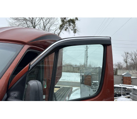 Вітровики (2 шт, EuroCap, Chrome) для Volkswagen Crafter 2006-2016 рр