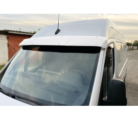 Козирок на лобове скло на рамі (Білий, 5мм) для Mercedes Sprinter W907/W910 2018- рр