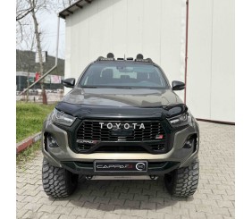 Дефлектор капота (2020-2026, EuroCap) для Toyota Hilux 2015- рр