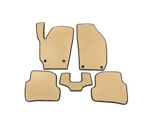 Килимки EVA (Бежевий) для Skoda Fabia 2007-2014 рр