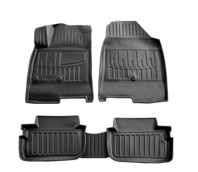 Килимки Stingray 3D (electric) (USA) (5 шт, поліуретан) для Hyundai Ioniq 6 2022- рр