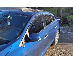 Вітровики з хромованим молдингом (4 шт, Niken) для Renault Fluence 2009-2016 рр