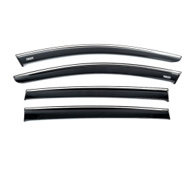 Вітровики з хромованим молдингом (4 шт, Niken) для Dacia Sandero 2021- рр