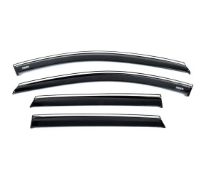 Вітровики з хромованим молдингом (4 шт, Niken) для Hyundai I-20 2020- рр