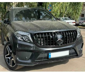 Передня емблема під склом, чорна окантовка a0008880111 (Для GLS) для Mercedes GL/GLS сlass X166 рр