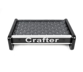 Полиця на панель (Сіра з сірою ниткою) для Volkswagen Crafter 2016- рр