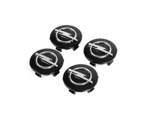 Ковпачки на диски 55/43мм op5543b (чорні, 4 шт) для Opel