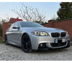 Накладка на передній бампер DPT Lip V-1 (для M-Performance, чорний глянець) для BMW 5 серія F10/F11 2010-2016 рр