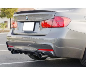 Задній дифузор DPT V-4 (для M Performance, чорний глянець) для BMW 3 серія F30/F31 2012-2019 рр