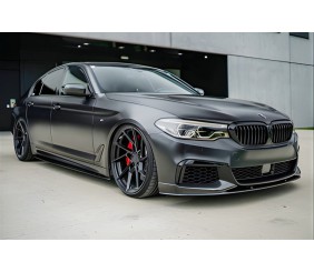 Накладка на передній бампер DPT Lip V1 (для M-Performance 2017-2020, чорний глянець) для BMW 5 серія G30/G31 рр