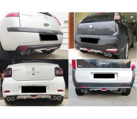 Універсальний задній дифузор DPT V-6 (сірий-2026чорний глянець)