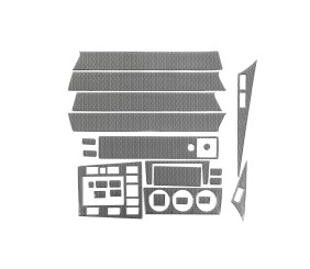 Накладки на панель (25 дет.) Карбон для Mercedes W201 (190) 1982-1993 рр