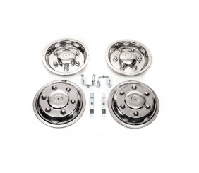 Ковпаки з нержавійки Ексклюзив V2 (2 катковий, 4 шт) для Mercedes Sprinter W907/W910 2018- рр