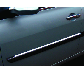 Молдинг вузький дверний 2006-2010 (4 шт, нерж) для Renault Megane II рр