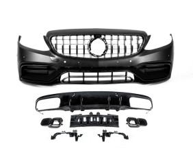 Комплект обвісів з дифузором для Coupe (AMG C63-designs 2018-2021) для Mercedes C-сlass W205 рр