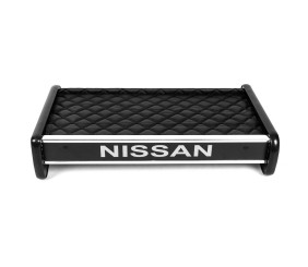 Полиця на панель (2001-2010, Чорна з чорною ниткою) для Nissan Primastar рр