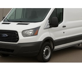 Накладка біля дзеркал Carmos (2 шт., нерж) для Ford Transit 2014- рр