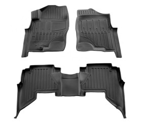 Килимки Stingray 3D (2005-2010, 3 шт) для Nissan Pathfinder R51 рр