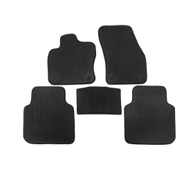 Килимки EVA (Allspase, 2 ряда, Чорний) для Volkswagen Tiguan 2016-2023 рр