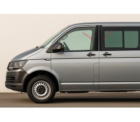 Накладки на дверні стійки EuroCap для Volkswagen T6 2015-2024 рр