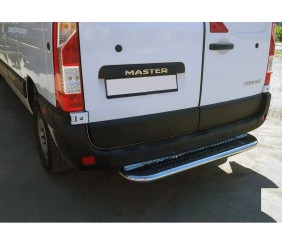 Задня підніжка (нерж.) для Nissan NV400 2010-2024 рр