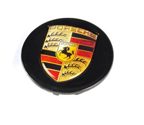 Заглушки у диски 76/71мм чорні (1 шт) для Porsche