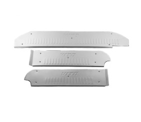 Накладки на внутрішні пороги V5 (Carmos) 3 шт, Carmos - турецька сталь для Mercedes Vito W639 2004-2014 рр