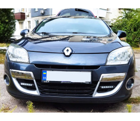 Кути на передній бампер 2008-2011 (нерж) для Renault Megane III рр