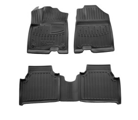 Килимки Stingray 3D (2018-2022, Electro, 4 шт) для Kia Niro 2016- рр