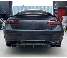 Задній дифузор з насадками (Дизайн AMG63) для Mercedes E-class coupe C238 2016-2024 рр