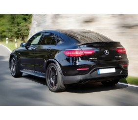 Задній дифузор з насадками (Дизайн AMG43 ) для Mercedes GLC coupe C253 2016-2023 рр