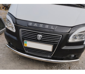 Передній захист ST008 (нерж.) для Газель, соболь 1998- рр