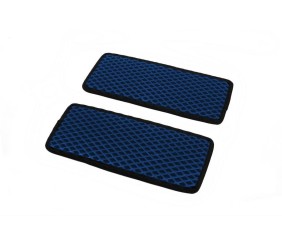 Поліуретанові килимки на пороги (2 шт, EVA, Синій) для Opel Movano 2021- рр